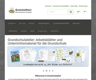 Grundschulatelier.de(Unterrichtsmaterialien für die Grundschule) Screenshot