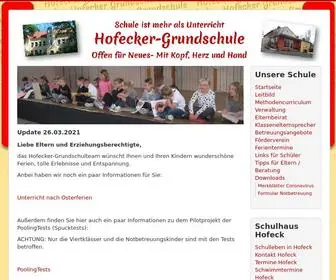 Grundschule-Hofeck.de(Startseite) Screenshot