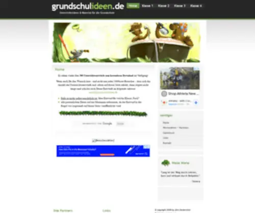 Grundschulideen.de(Unterrichtsentwürfe) Screenshot