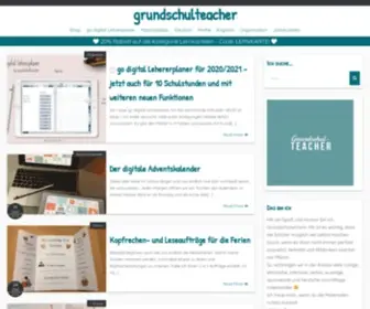 Grundschulteacher.de(Materialien, Tipps und Einblicke in den Grundschulalltag) Screenshot