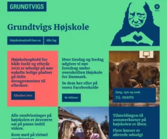 Grundtvigs.dk(Grundtvigs Højskole) Screenshot