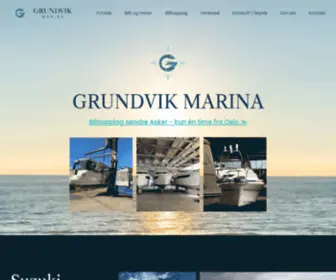 Grundvikmarina.no(Båtopplag Hurum) Screenshot