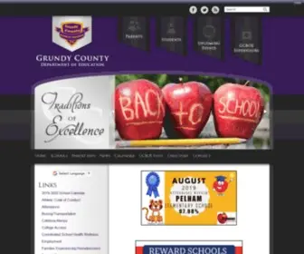 Grundycoschools.com(Grundy County Department of Education) Screenshot