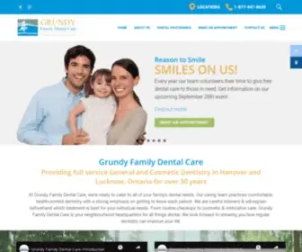 Grundyfamilydentalcare.com(Grundy Family Dentalcare) Screenshot