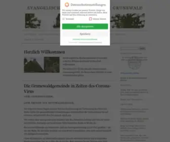 Grunewaldgemeinde.de(Evangelische Kirchengemeinde Grunewald) Screenshot