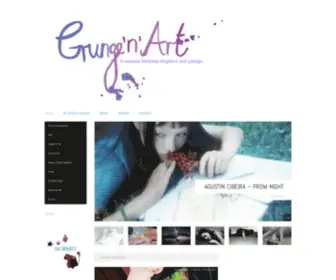 Grungeandart.com(A contrast between elegance and grunge) Screenshot