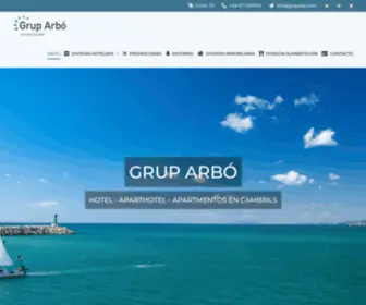 Gruparbo.com(Grupo hotelero de Cambrils con tres hoteles) Screenshot