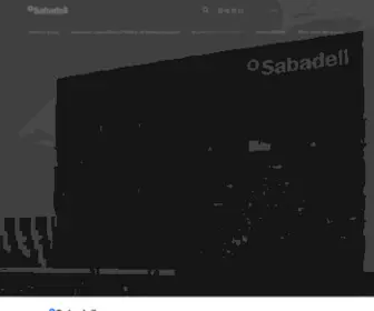 Grupbancsabadell.com(Grupo banco sabadell) Screenshot