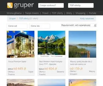 Gruper.pl(Kupony rabatowe ze wszystkich portali zniżkowych) Screenshot