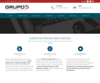 Grupo5.com(Diseño web Galicia) Screenshot