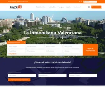 Grupo90.com(Grupo 90 Inmobiliarias en Valencia) Screenshot