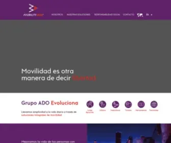 Grupoado.com.mx(MOBILITY ADO) Screenshot