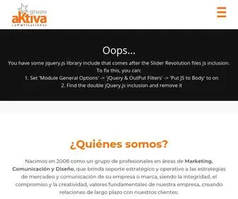 Grupoaktiva.com(GRUPO AKTIVA COMUNICACIONES) Screenshot