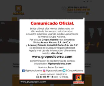 Grupoalcorsa.com(Grupo Alcorsa) Screenshot