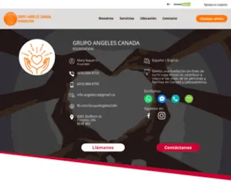 Grupoangeles.ca(Fundación sin fines de lucro Grupo Angeles Canada) Screenshot