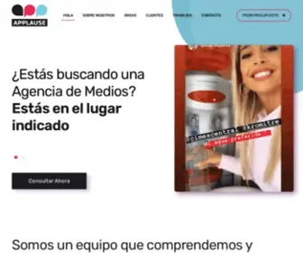 Grupoapplause.com(Agencia de Medios) Screenshot