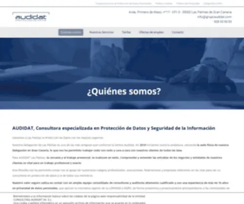 Grupoaudidat.com(Empresas Ley de Protección de Datos Las Palmas LOPD Canarias) Screenshot