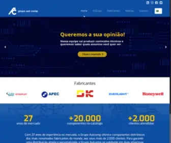 Grupoautcomp.com.br(Distribuidor de componentes eletrônicos) Screenshot