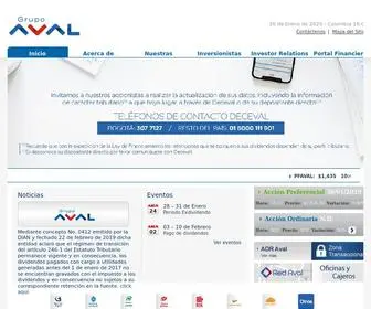 Grupoaval.com(Portal Grupo Aval) Screenshot