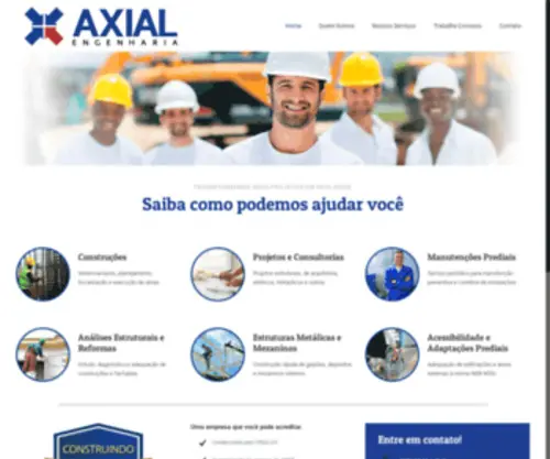 Grupoaxial.com.br(Axial Engenharia) Screenshot