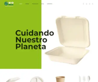 Grupobiomex.com(Desechables Biodegradables) Screenshot