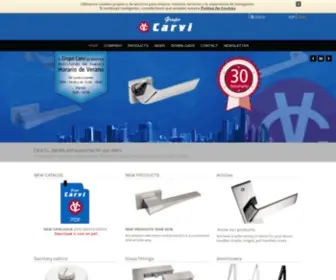 Grupocarvi.com(HERRAJES PARA PUERTAS)) Screenshot