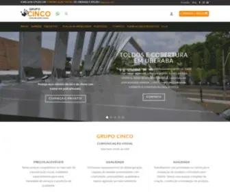 Grupocinco.com.br(Grupo Cinco Comunicação Visual em Uberaba) Screenshot