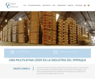 Grupocomeca.com(Empaques hojalata carton corrugado plasticos retail) Screenshot