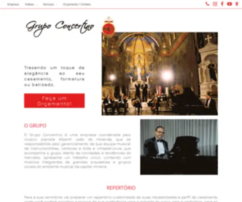 Grupoconcertino.com.br(Música) Screenshot