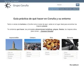 Grupocoruna.es(Grupo Coruña) Screenshot