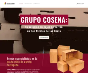 Grupocosena.com(Cajas de cartón corrugado en San Nicolás de los Garza) Screenshot