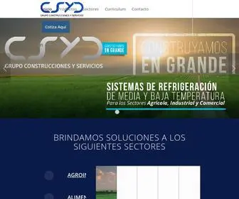 Grupocsyd.com(Construcciones y Servicios) Screenshot