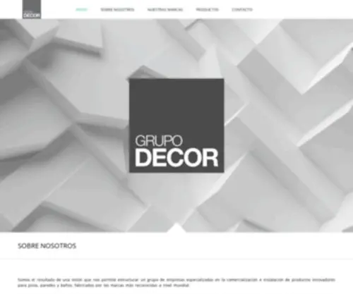 Grupodecor.com(Grupo DECOR) Screenshot