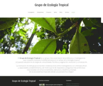 Grupoecologiatropical.com(Grupo ecologia tropical) Screenshot