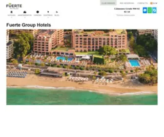 Grupoelfuerte.com(Carta de la Presidenta de Fuerte Group Hotels) Screenshot