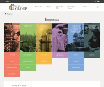 Grupofyser.com(Empresas Grupo Fyser) Screenshot