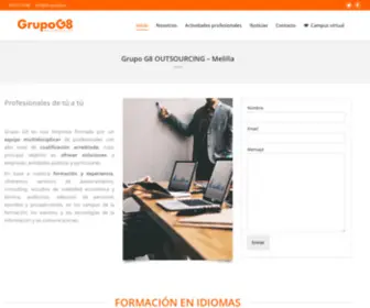 Grupog8.es(GrupoG8 OUTSOURCING Melilla) Screenshot