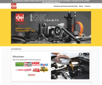 Grupogk.mx(Autopartes KEN) Screenshot