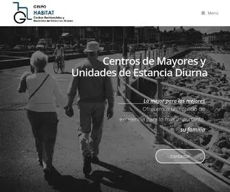 Grupohabitatcentrosdemayores.com(Grupo Hábitat Geriátricos) Screenshot