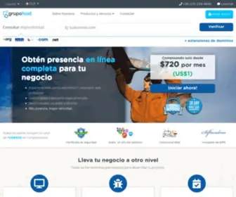 Grupohost.cl(Hosting Chile) Screenshot