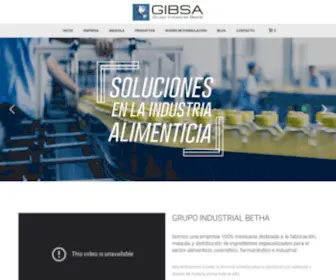 Grupoindustrialbetha.mx(Grupo Industrial Betha) Screenshot