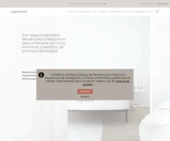Grupolomonaco.com(Colchones, ropa de cama y decoración) Screenshot