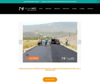 Grupomec.com.co(GRUPO MEC megaproyectos de infraestructuras con impacto social) Screenshot