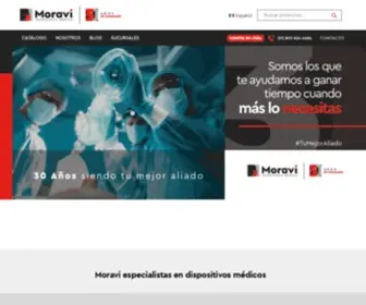Grupomoravi.com.mx(Dispositivos Médicos) Screenshot
