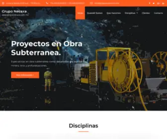 Gruponecaxa.com.mx(Grupo Necaxa) Screenshot