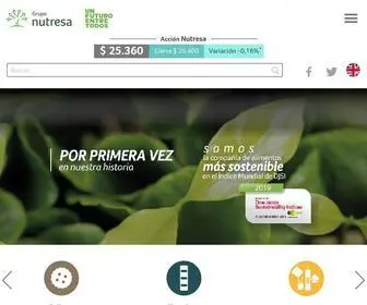 Gruponutresa.com(Grupo Nutresa) Screenshot