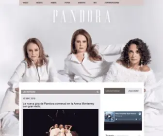 Grupopandora.com(The Official Pandora Site) Screenshot