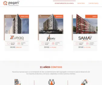 Grupopaqari.pe(Desarrollo Inmobiliario) Screenshot