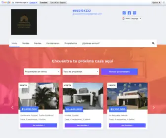 Grupopeninsula.com(Inmobiliaria Mérida) Screenshot