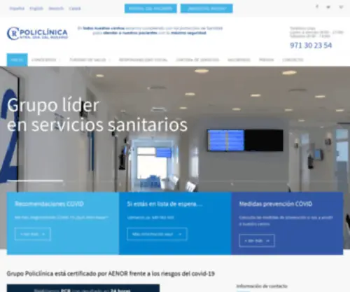 Grupopoliclinica.es(Grupo policlínica) Screenshot